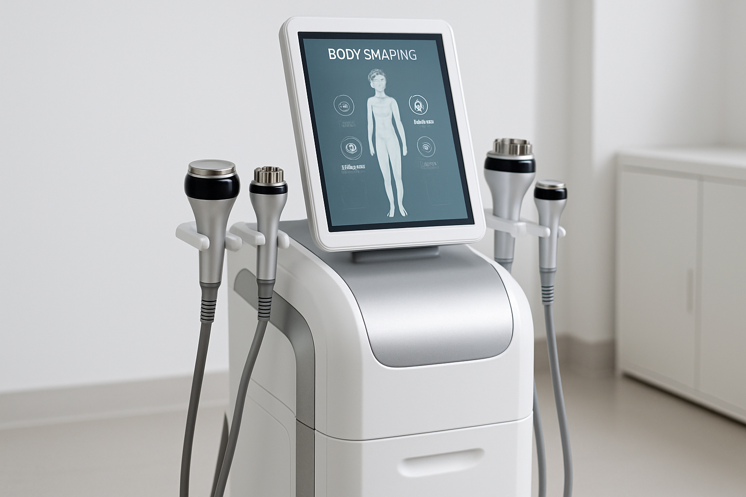 Multi-technology vacuum RF and EMS body shaping platform with multiple probes